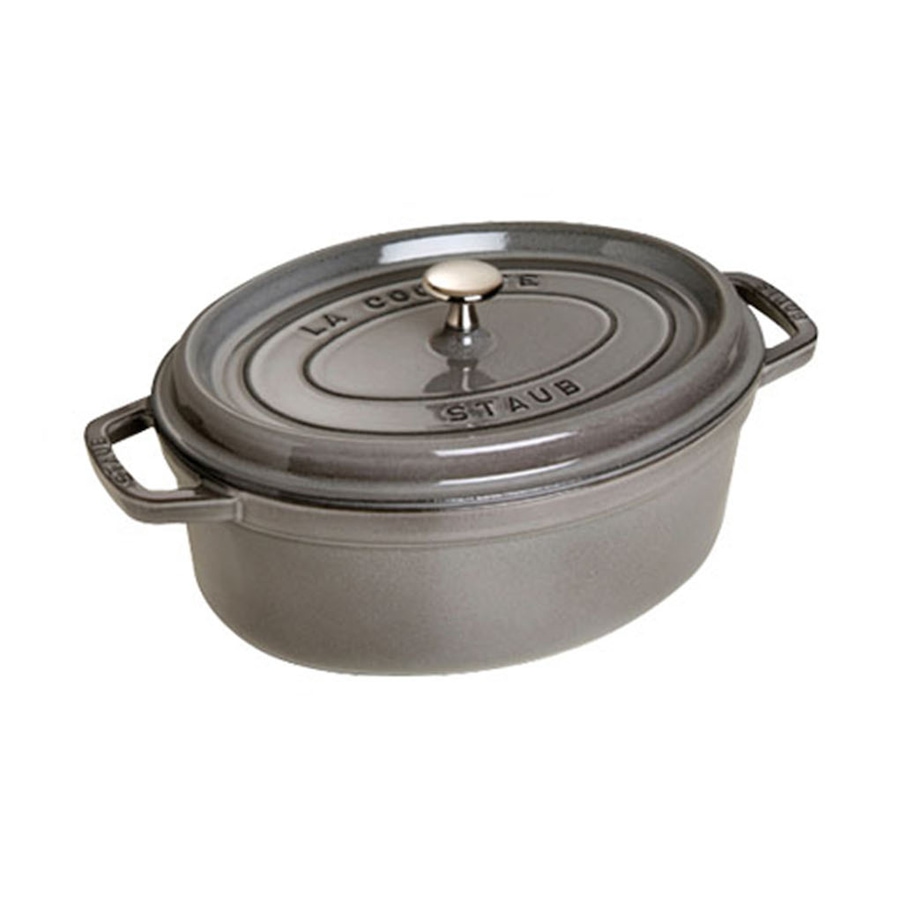 Image 662557_GRY.jpg, Product 662-557 / Price $329.99, Staub 3.25-Quart Oval Cast-Iron Cocotte from Staub on TSC.ca's Kitchen department