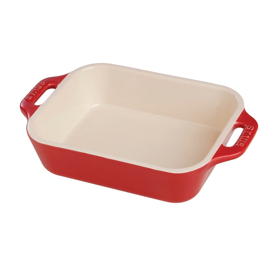 Image 662567.jpg, Product 662-567 / Price $69.99, Staub Ceramic 4.5-Litre Rectangular Bakeware Dish (cherry red) from Staub on TSC.ca's Kitchen department