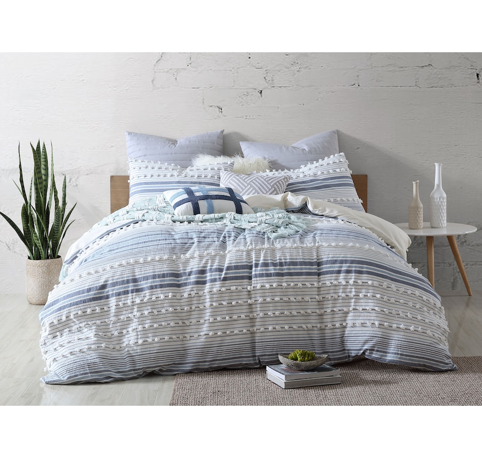 Image 662590_NVY.jpg, Product 662-590 / Price $162.99 - $178.99, Swift Home Anahita 5-Piece Cotton Comforter Set from Swift Home on TSC.ca's Home & Garden department