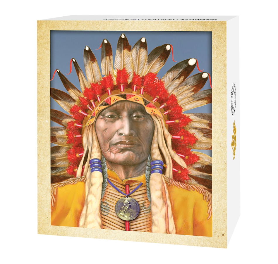 Image 662617_ALTMORE3.jpg, Product 662-617 / Price $629.95, 2016 $50 Fine Silver Coin - Wanduta: Portrait of a Chief from Royal Canadian Mint (RCM) on TSC.ca's Coins department