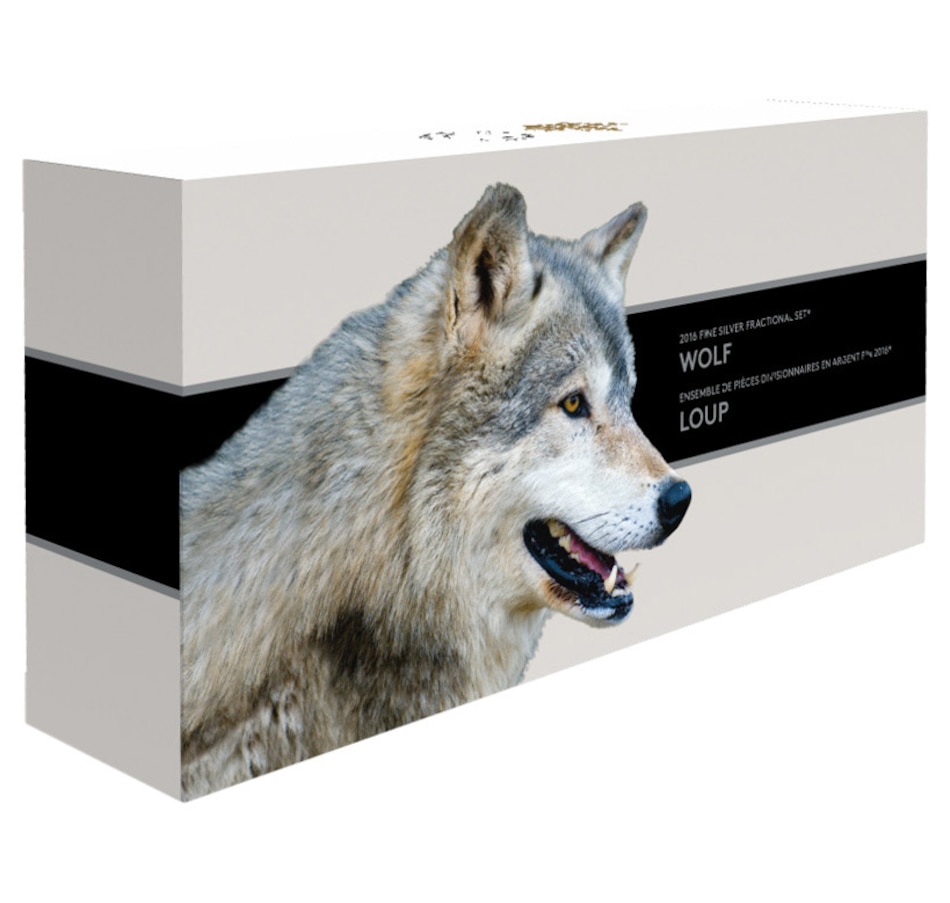 Image 662618.jpg, Product 662-618 / Price $199.95, 2016 Fine Silver Maple Leaf Fractional Coin Set - Wolf from Royal Canadian Mint (RCM) on TSC.ca's Coins department
