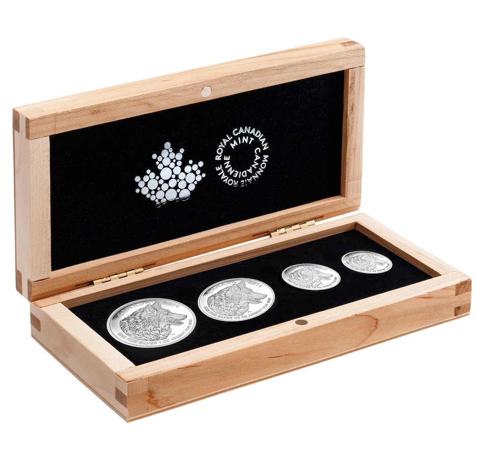 Image 662618_ALTMORE1.jpg, Product 662-618 / Price $199.95, 2016 Fine Silver Maple Leaf Fractional Coin Set - Wolf from Royal Canadian Mint (RCM) on TSC.ca's Coins department