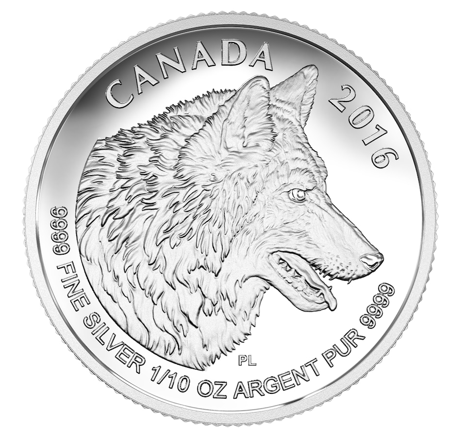 Image 662618_ALTMORE8.jpg, Product 662-618 / Price $199.95, 2016 Fine Silver Maple Leaf Fractional Coin Set - Wolf from Royal Canadian Mint (RCM) on TSC.ca's Coins department