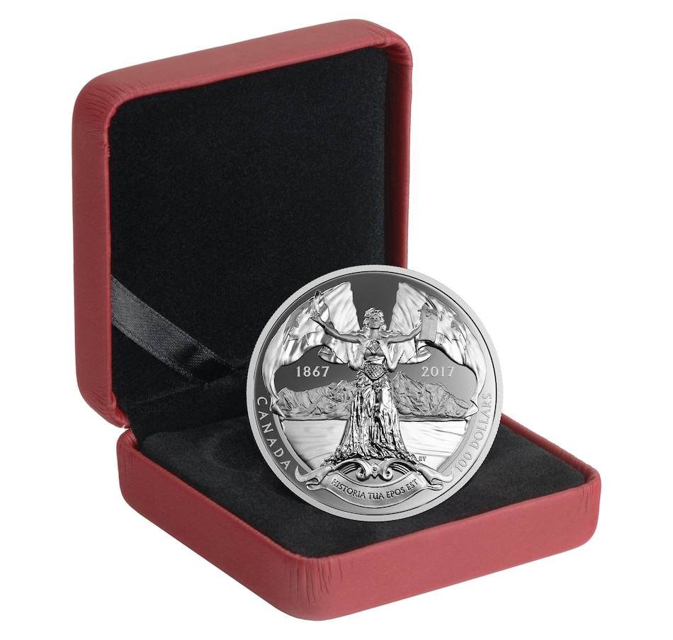 Image 662705_ALTMORE2.jpg, Product 662-705 / Price $1,195.95, 2017 $100 Fine Silver Coin - 150 Years of Confederation from Royal Canadian Mint (RCM) on TSC.ca's Coins department