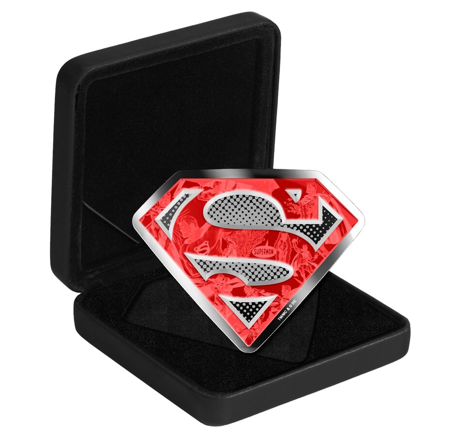 Image 663094_ALTMORE3.jpg, Product 663-094 / Price $3,495.00, 2017 $100 Superman's Shield Fine Silver Coin from Royal Canadian Mint (RCM) on TSC.ca's Coins department
