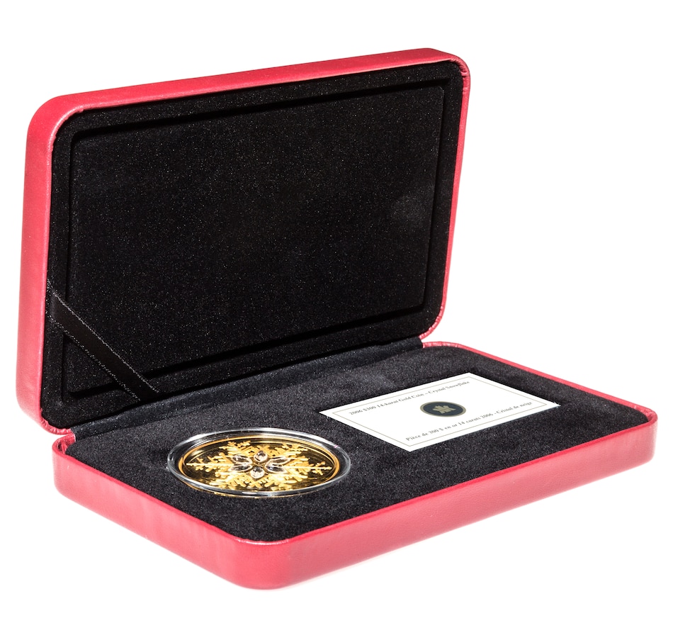 Image 663435_ALTMORE2.jpg, Product 663-435 / Price $3,995.00, 2006 14-Karat Gold Coin $300 Crystal Snowflake from Royal Canadian Mint (RCM) on TSC.ca's Coins department