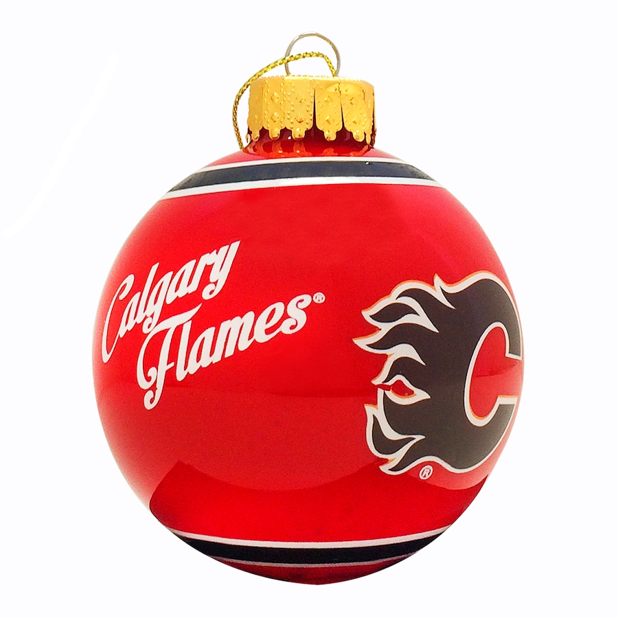 Image 663453_ALTMORE1.jpg, Product 663-453 / Price $14.99, Calgary Flames Printed Glass Ball Ornament from NHL on TSC.ca's Health & Fitness department