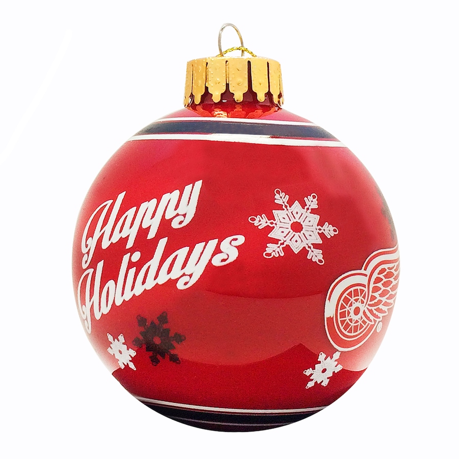 Image 663454.jpg, Product 663-454 / Price $14.99, Detroit Red Wings Printed Glass Ball Ornament from NHL on TSC.ca's Health & Fitness department