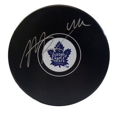 Frameworth Morgan Rielly Signed Puck Leafs