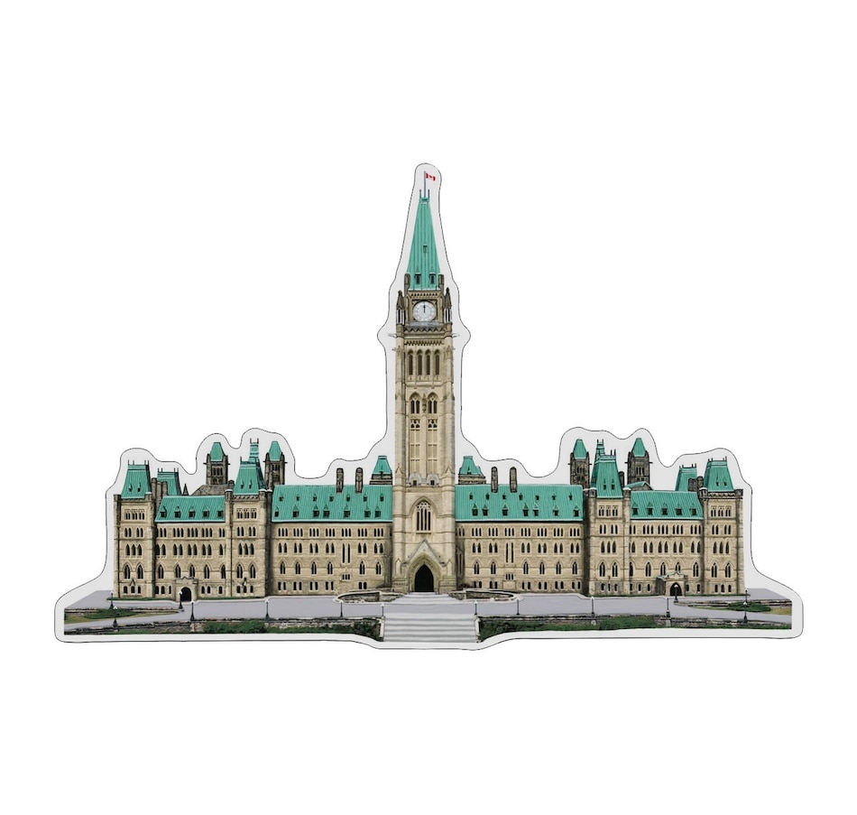 Image 664356.jpg, Product 664-356 / Price $349.95, Iconic Canada Real Shape Parliament Buildings in Fine Silver from The Coin Show with Steven Bromberg on TSC.ca's Coins department