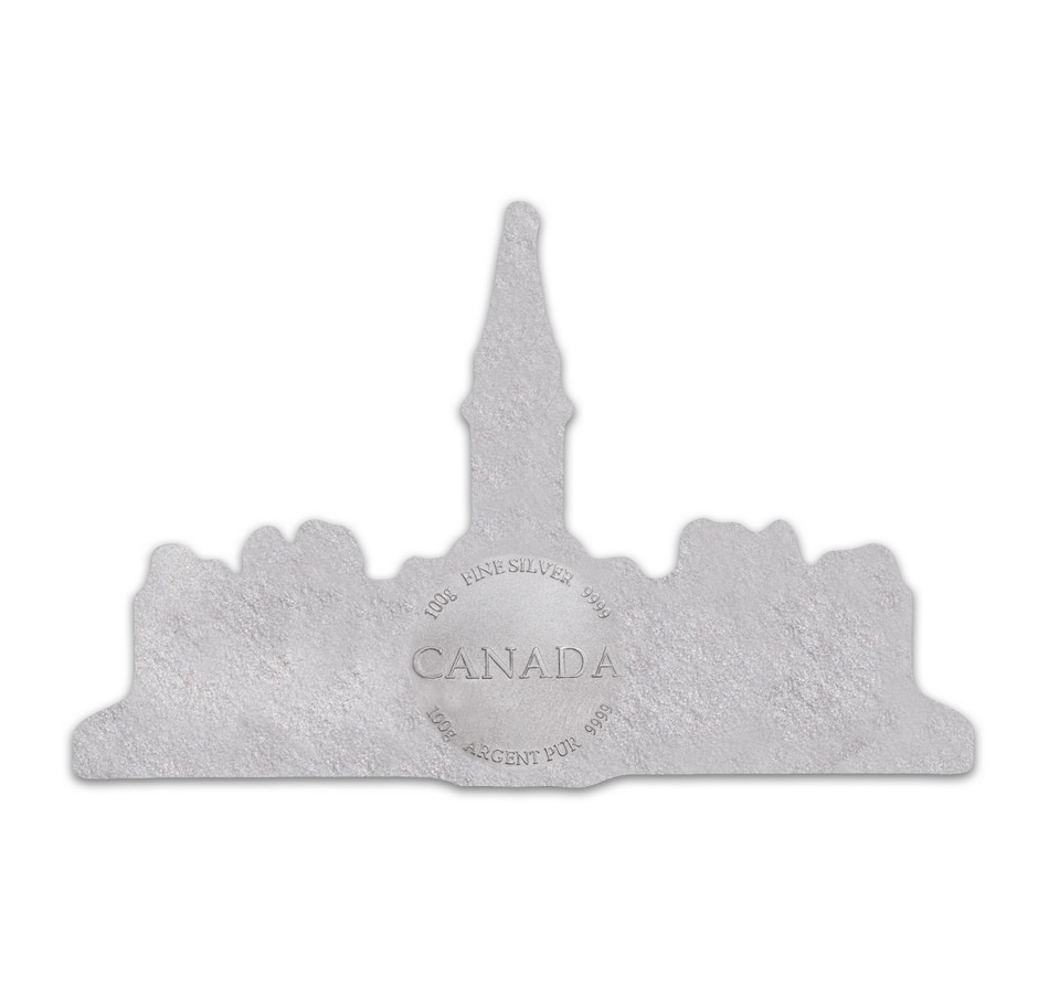 Image 664356_ALTMORE1.jpg, Product 664-356 / Price $349.95, Iconic Canada Real Shape Parliament Buildings in Fine Silver from The Coin Show with Steven Bromberg on TSC.ca's Coins department