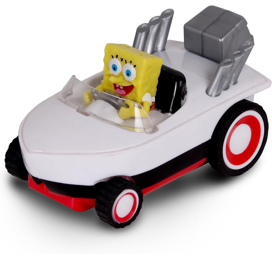 Image 664401.jpg, Product 664-401 / Price $14.99, NKOK Spongebob Pull Back Hot Rod Boat from Nkok on TSC.ca's Toys & Hobbies department