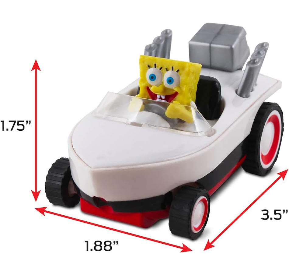 Image 664401_ALTMORE1.jpg, Product 664-401 / Price $14.99, NKOK Spongebob Pull Back Hot Rod Boat from Nkok on TSC.ca's Toys & Hobbies department