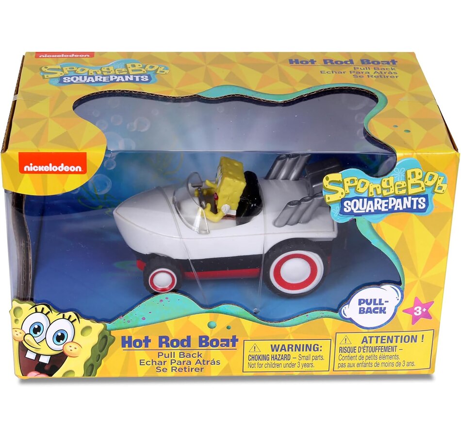 Image 664401_ALTMORE3.jpg, Product 664-401 / Price $14.99, NKOK Spongebob Pull Back Hot Rod Boat from Nkok on TSC.ca's Toys & Hobbies department
