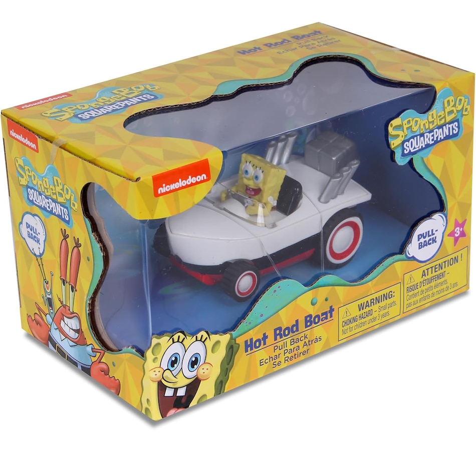 Image 664401_ALTMORE4.jpg, Product 664-401 / Price $14.99, NKOK Spongebob Pull Back Hot Rod Boat from Nkok on TSC.ca's Toys & Hobbies department