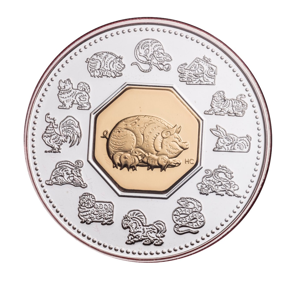 Image 664666_ALTMORE12.jpg, Product 664-666 / Price $1,180.00, Complete Set of 12 $15 Chinese Lunar Calendar Coins from Royal Canadian Mint (RCM) on TSC.ca's Coins department
