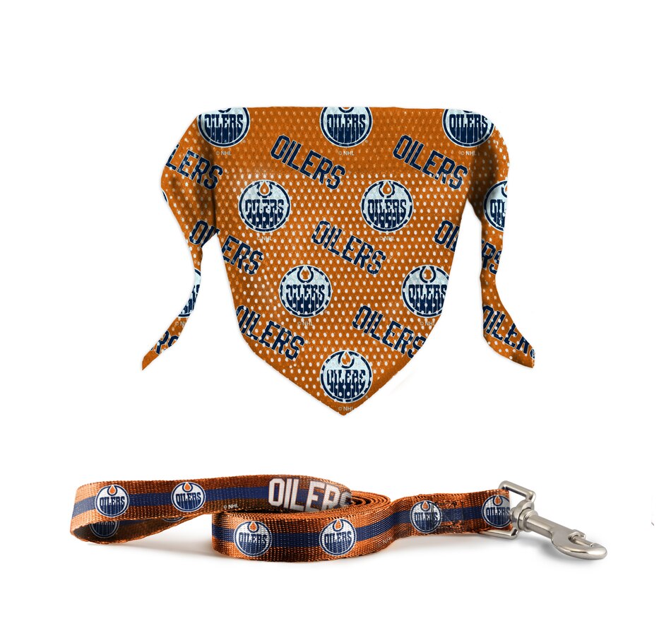 tsc.ca Edmonton Oilers 6' Leash & Pet Bandana