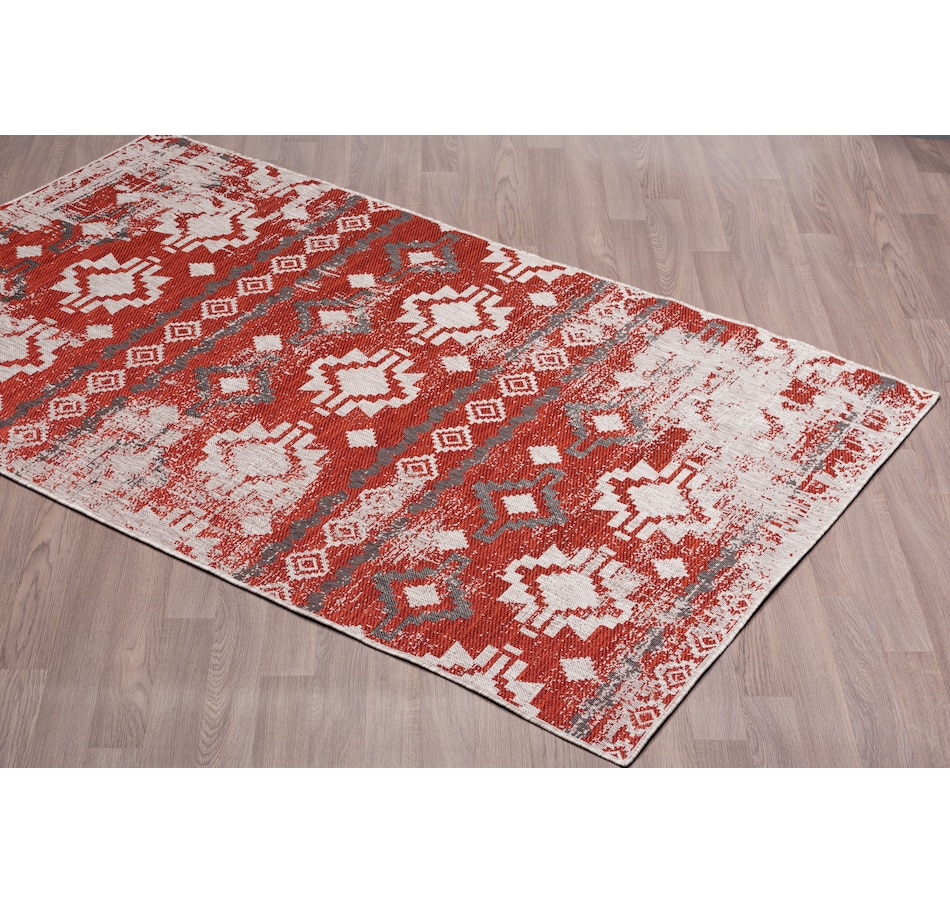 Image 665058_ALTMORE3.jpg, Product 665-058 / Price $44.95 - $161.95, Carnival Indoor/Outdoor Polypropylene Sand Red Rug from Viana Inc on TSC.ca's Home & Garden department