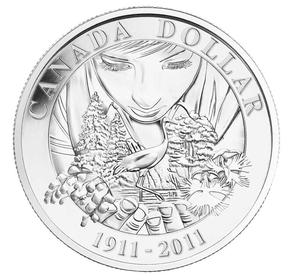 Image 665337.jpg, Product 665-337 / Price $49.95, 2011 Brilliant Uncirculated Silver Dollar 100th Anniversary of Parks Canada from Royal Canadian Mint (RCM) on TSC.ca's Coins department