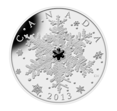2013 $20 Fine Silver Coin Winter Snowflake