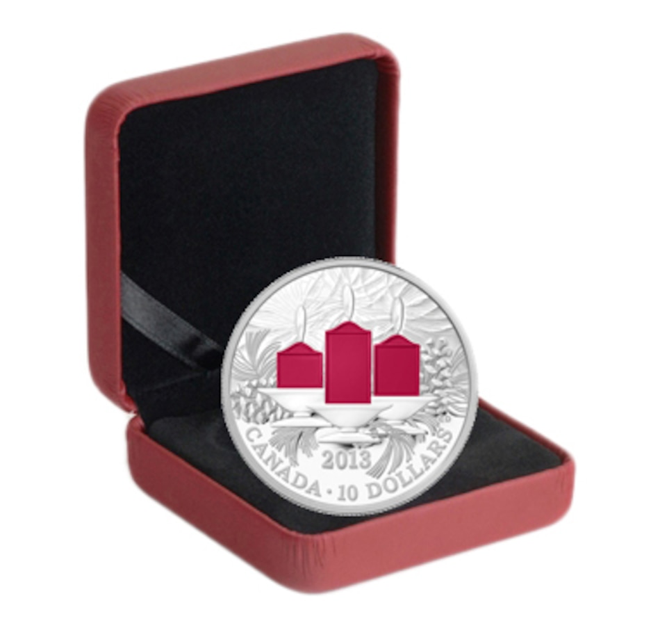 Image 665359_ALTMORE2.jpg, Product 665-359 / Price $74.95, $10 2013 Fine Silver Coin - Holiday Candles from Royal Canadian Mint (RCM) on TSC.ca's Coins department