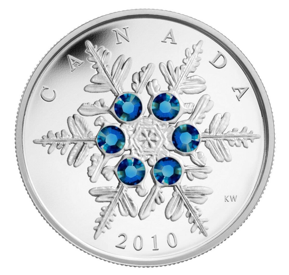 Toys & Hobbies - Coins - 2010 $20 Blue Crystal Snowflake Struck in ...