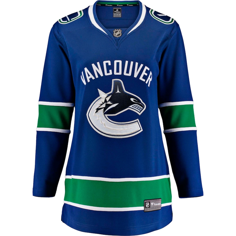 Image 665565.jpg, Product 665-565 / Price $169.99, Women's Vancouver Canucks NHL Fanatics Breakaway Home Jersey from Fanatics on TSC.ca's Sports department
