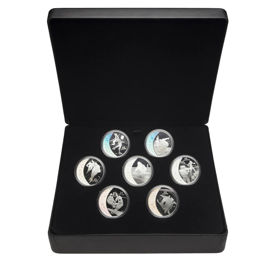 Image 666198.jpg, Product 666-198 / Price $999.95, $25 Sterling Silver 15-Coin Set Vancouver Olympics from Royal Canadian Mint (RCM) on TSC.ca's Coins department