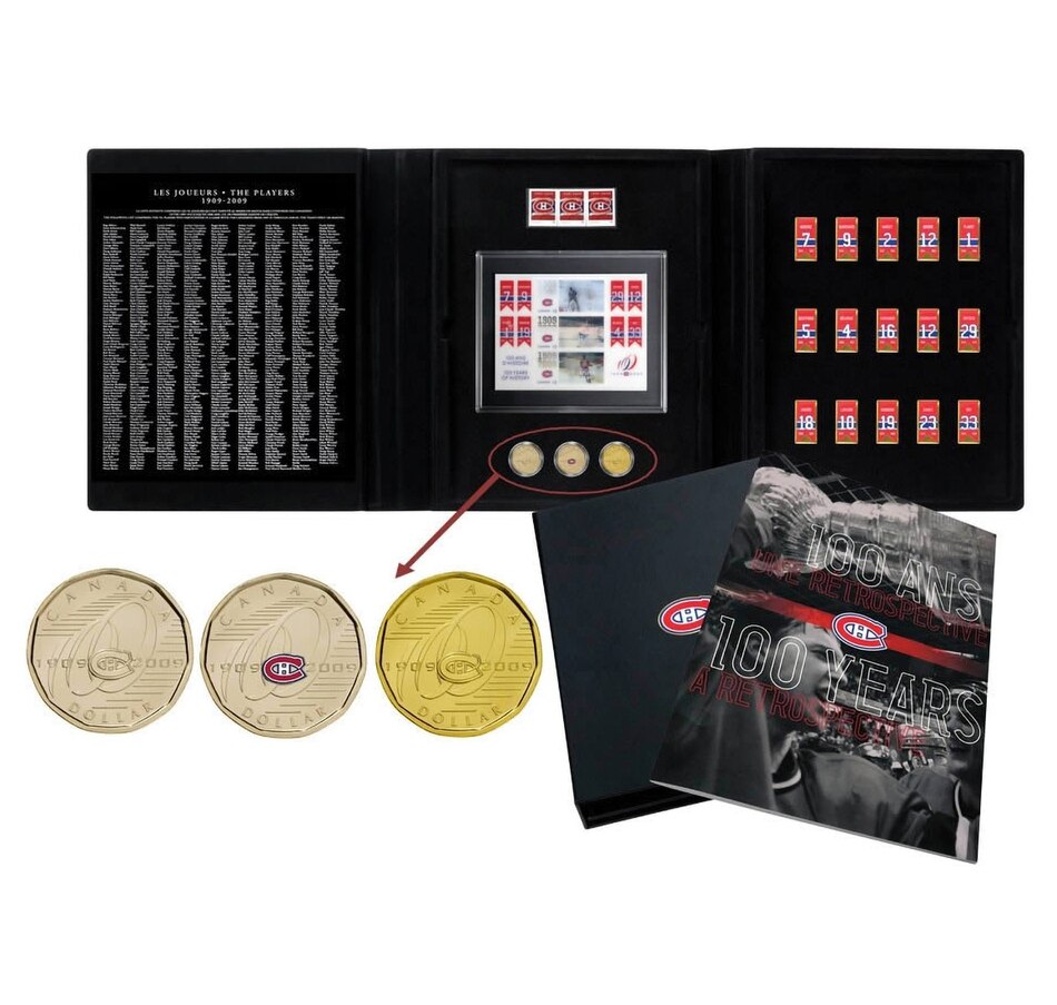 Image 666201_ALTMORE1.jpg, Product 666-201 / Price $149.95, Montreal Canadiens 100th Anniversary Deluxe Collector Set from Royal Canadian Mint (RCM) on TSC.ca's Coins department
