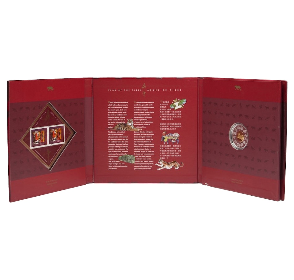 Image 666204_ALTMORE1.jpg, Product 666-204 / Price $399.95, RCM Chinese Lunar $15 Coin and Stamp Set: Year of the Tiger from Royal Canadian Mint (RCM) on TSC.ca's Coins department