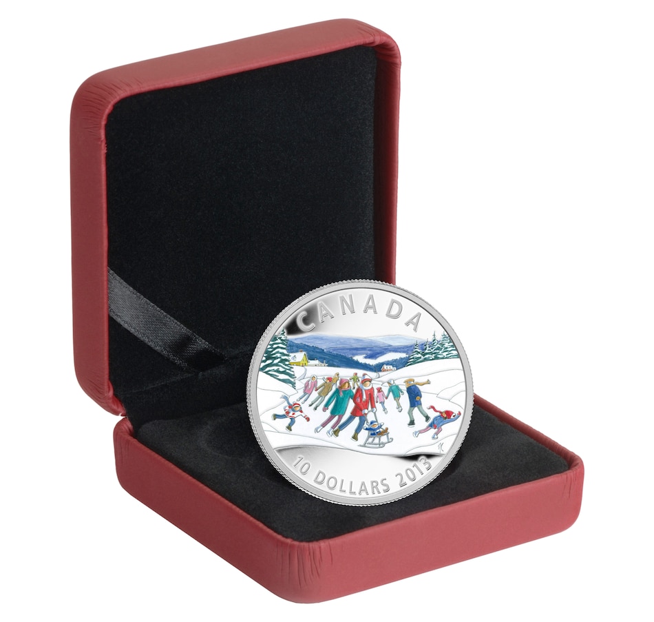 Image 666237_ALTMORE2.jpg, Product 666-237 / Price $69.95, $10 2013 Fine Silver Coin - Winter Scene from Royal Canadian Mint (RCM) on TSC.ca's Coins department