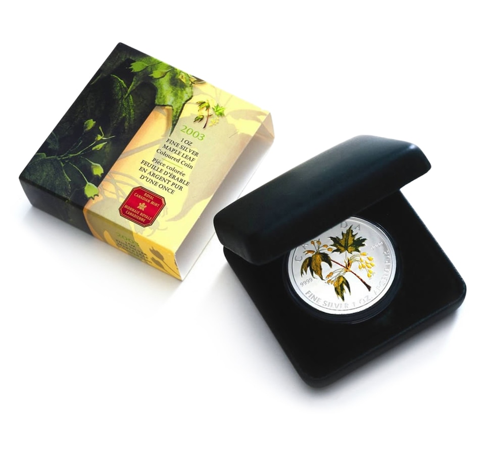 Image 666535_ALTMORE2.jpg, Product 666-535 / Price $69.95, $5 Colour Maple Leaf Fine Silver Coin Summer from Royal Canadian Mint (RCM) on TSC.ca's Coins department