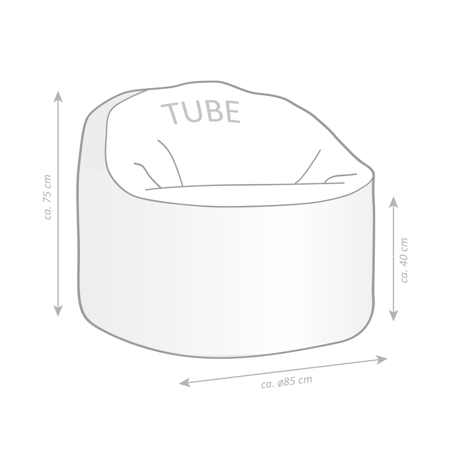 Image 666557_ALTMORE1.jpg, Product 666-557 / Price $235.99, Gouchee Home Tube Cosy XL Bean Bag Chair from Gouchee Home on TSC.ca's Home & Garden department