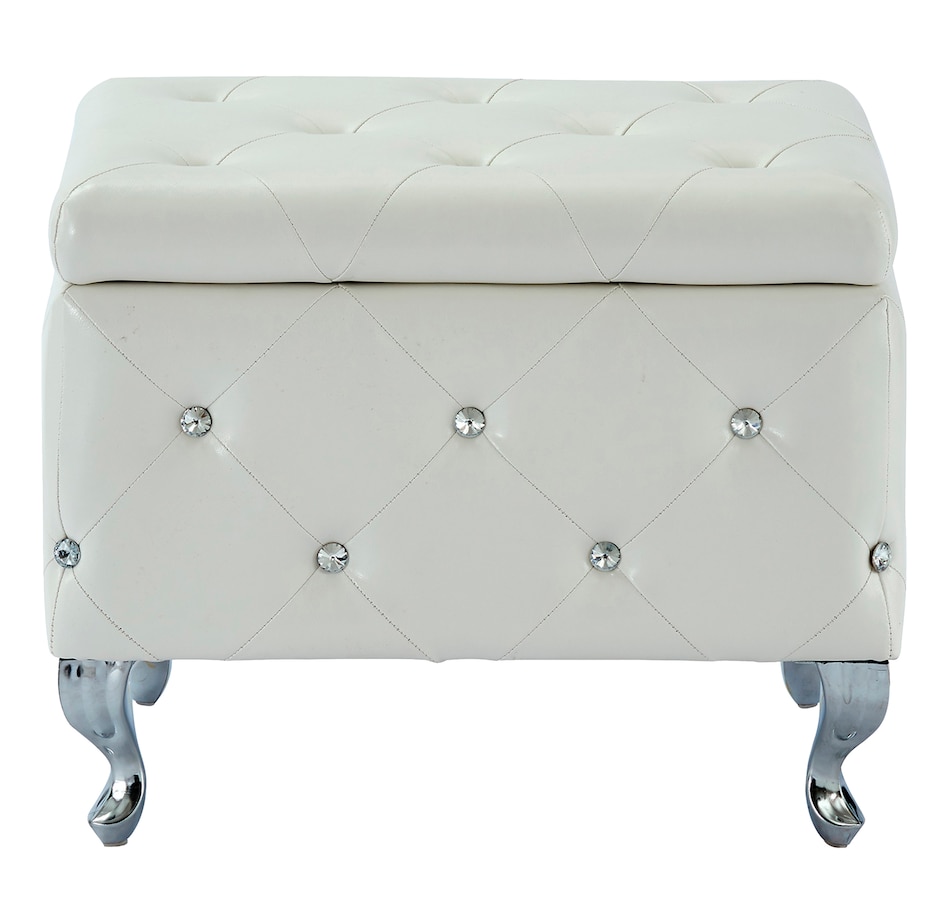 Image 666599_WHT.jpg, Product 666-599 / Price $224.95, Monique Single Storage Ottoman from Worldwide Home Furnishings on TSC.ca's Home & Garden department