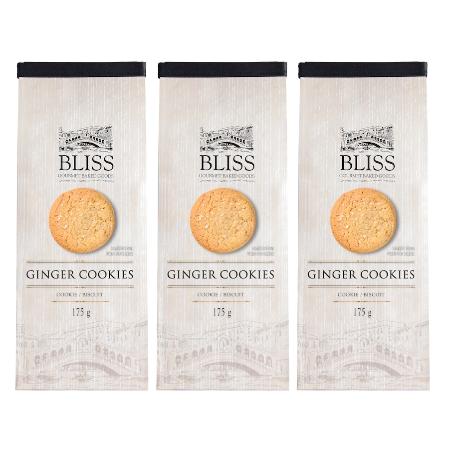 Image 666768.jpg, Product 666-768 / Price $28.99, Bliss Gourmet Ginger Cookies (3-Pack) from Bliss Cookies on TSC.ca's Kitchen department