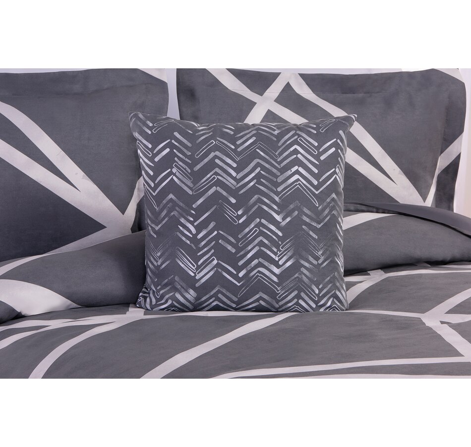Image 666859_ALTMORE2.jpg, Product 666-859 / Price $161.99 - $183.99, Beco Home Jagged Grey Faux Suede Comforter Set from Beco Home on TSC.ca's Home & Garden department