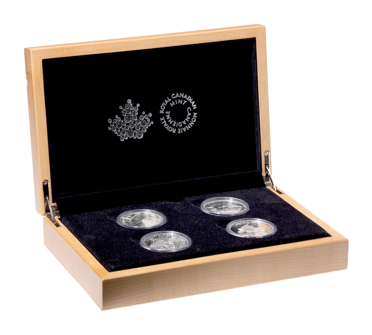 Complete Set of Four 2015 $20 Fine Silver Coins North American