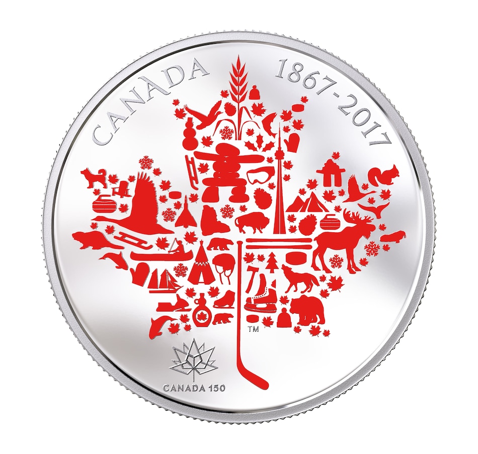 Image 667410.jpg, Product 667-410 / Price $519.95, 2017 $50 Five-Ounce Fine Silver Coin Canadian Icons from Royal Canadian Mint (RCM) on TSC.ca's Coins department