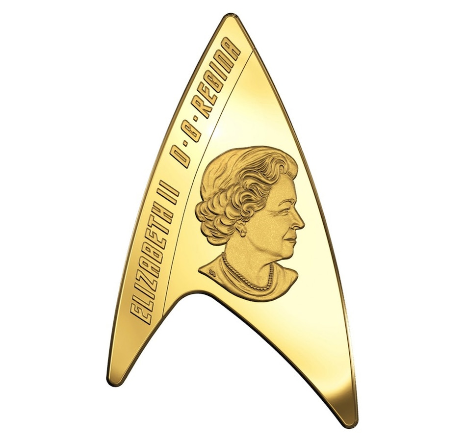 Image 667433_ALTMORE1.jpg, Product 667-433 / Price $2,195.00, 2016 $200 Star Trek Delta Pure Gold Coin from Royal Canadian Mint (RCM) on TSC.ca's Coins department