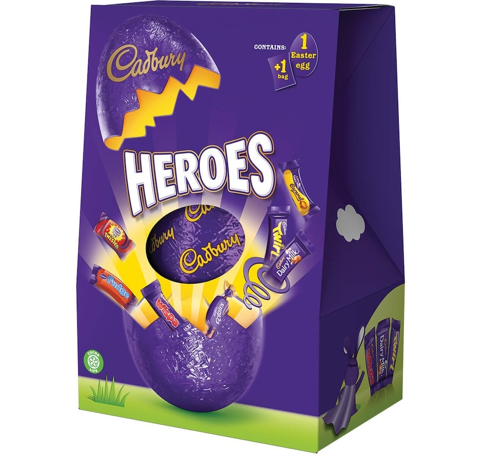 Kitchen Food & Drinks Sweet & Savoury Treats Cadbury UK Heroes Large Easter Egg (236 g Kitchen Food & Drinks Sweet & Savoury Treats Cadbury UK Heroes Large Easter Egg (236 g