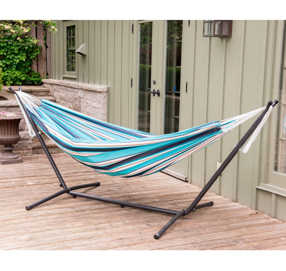 Image 667724_ALTMORE4.jpg, Product 667-724 / Price $292.99 - $304.99, Vivere Sunbrella Hammock Combo from Vivere on TSC.ca's Home & Garden department