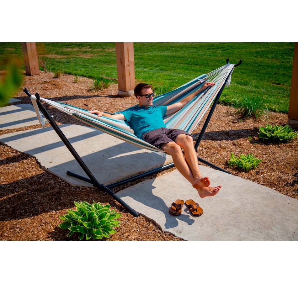 Image 667724_ALTMORE5.jpg, Product 667-724 / Price $292.99 - $304.99, Vivere Sunbrella Hammock Combo from Vivere on TSC.ca's Home & Garden department