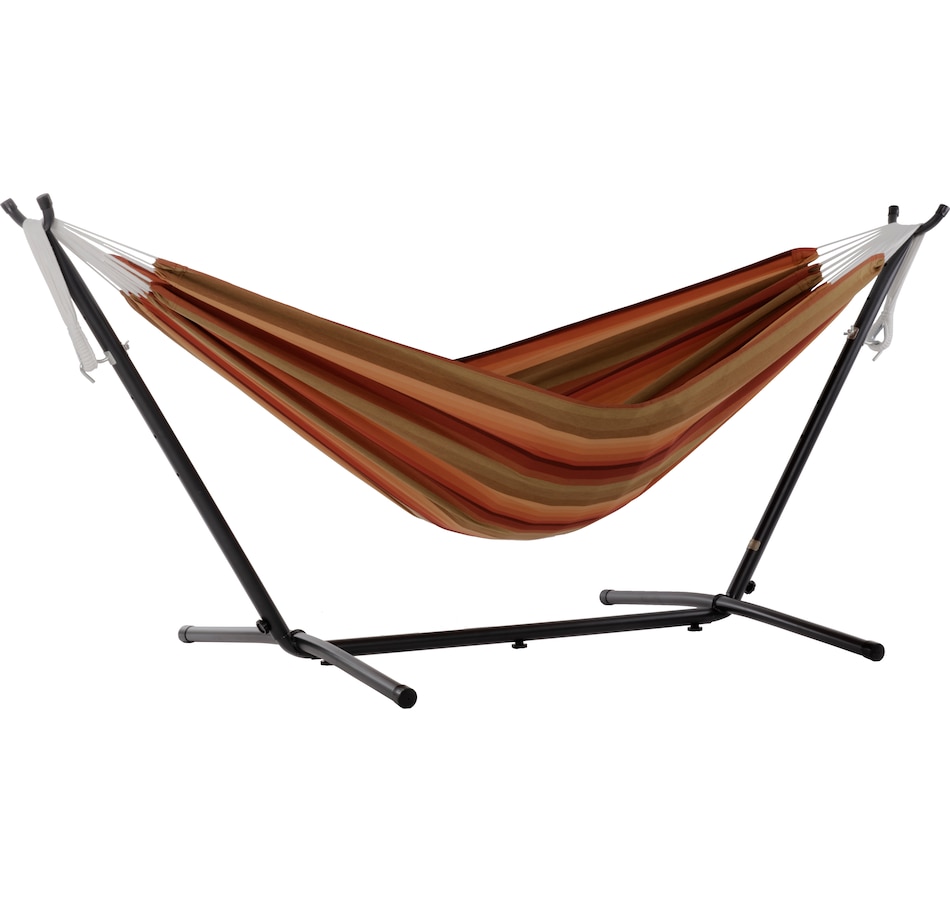 Image 667729_SSE.jpg, Product 667-729 / Price $292.99, Vivere Sunbrella Combo Hammock with Stand from Vivere on TSC.ca's Home & Garden department