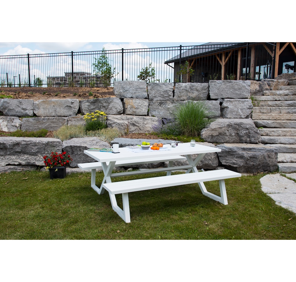 Home & Garden Outdoor Living Outdoor Furniture Tables & Chairs Vivere Banquet Deluxe 8