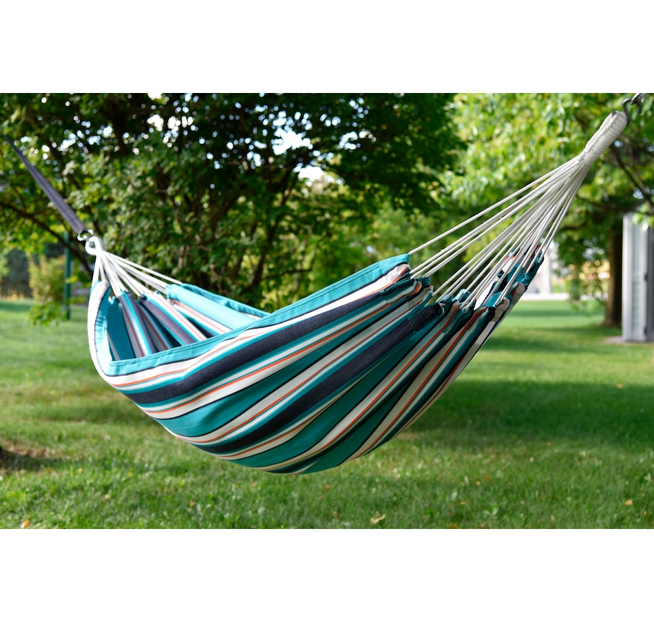Image 667737_ALTMORE5.jpg, Product 667-737 / Price $152.99 - $161.99, Vivere Double Brazilian Sunbrella Hammock from Vivere on TSC.ca's Home & Garden department