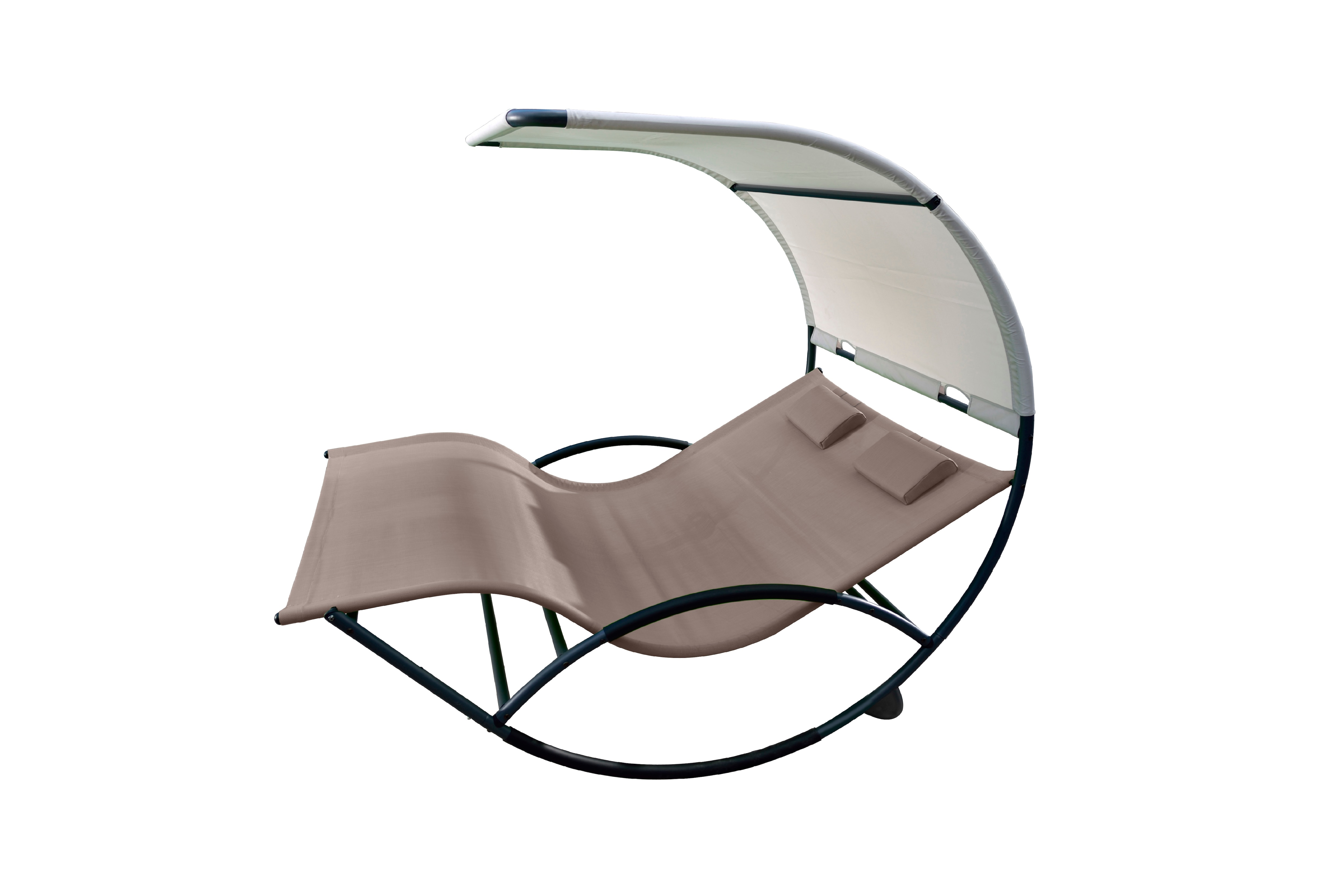 Patio double outlet chaise rocker