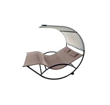Vivere Aluminum Double Chaise Rocker