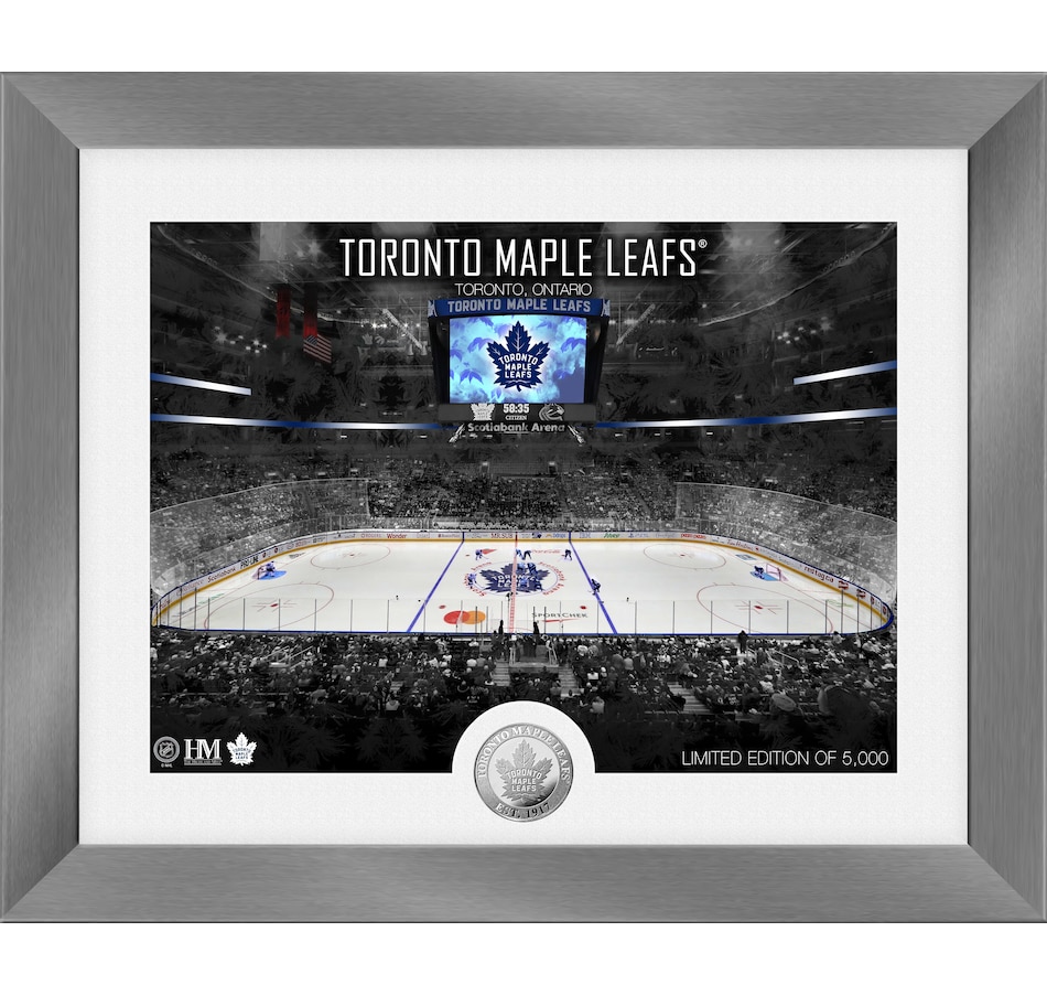 Image 667932.jpg, Product 667-932 / Price $114.99, Toronto Maple Leafs Art Deco Silver Coin Photo Mint from Highland Mint on TSC.ca's Sports department