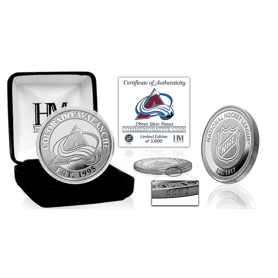 Image 667938.jpg, Product 667-938 / Price $74.99, Colorado Avalanche Silver Mint Coin from Highland Mint on TSC.ca's Sports department