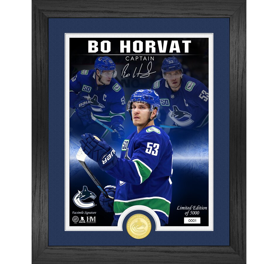 Image 667982.jpg, Product 667-982 / Price $104.99, Bo Horvat "The Captain" Signature Series Bronze Coin Photo Mint from Highland Mint on TSC.ca's Sports department